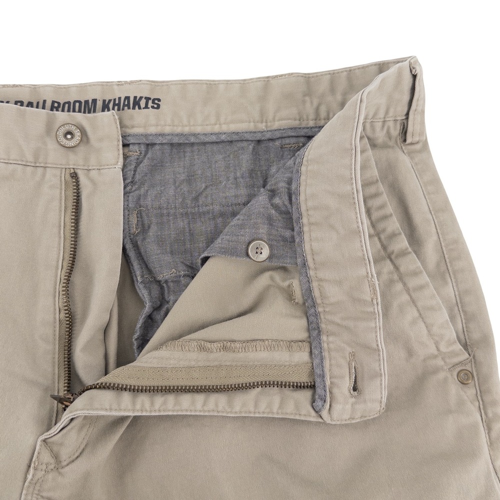 Duluth Trading Co Mens 42x30 Flex Ballroom Khakis Pants Tan Workwear Utility - Picture 9 of 16